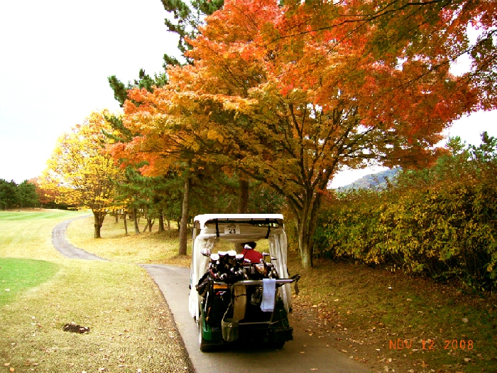 甘楽ＣＣ紅葉&カート.jpg